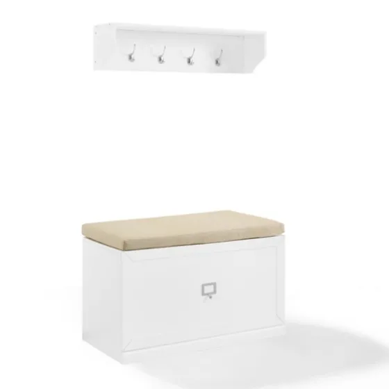 Halie Modern Upholstered 2-Pc. Hall Tree Set-Kirkland's Home Flash Sale