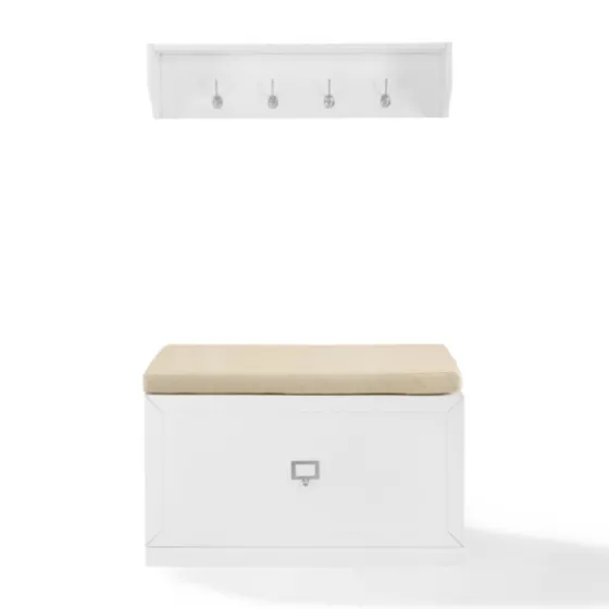 Halie Modern Upholstered 2-Pc. Hall Tree Set-Kirkland's Home Flash Sale