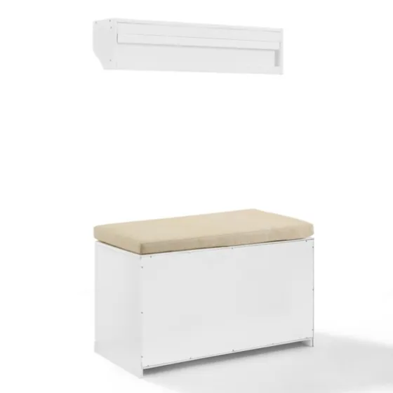Halie Modern Upholstered 2-Pc. Hall Tree Set-Kirkland's Home Flash Sale