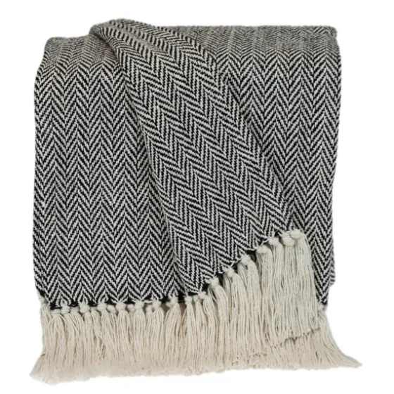 Hand Loomed Herringbone Throw-Kirkland's Home Cheap
