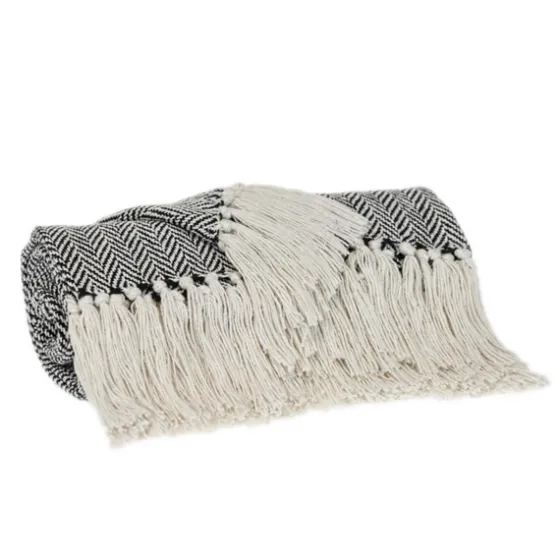 Hand Loomed Herringbone Throw-Kirkland's Home Cheap