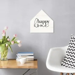 Happy Home House Shaped Canvas Art Print-Kirkland's Home Discount