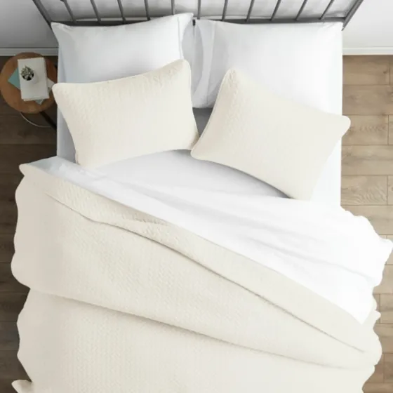 Herringbone Quilted 3-Pc. King Coverlet Set-Kirkland's Home Best