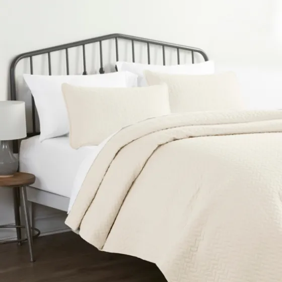 Herringbone Quilted 3-Pc. King Coverlet Set-Kirkland's Home Best