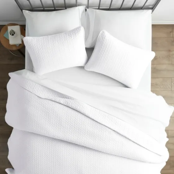 Herringbone Quilted 2-Pc. Twin Coverlet Set-Kirkland's Home Flash Sale