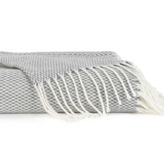 Herringbone Throw With Fringe-Kirkland's Home Sale