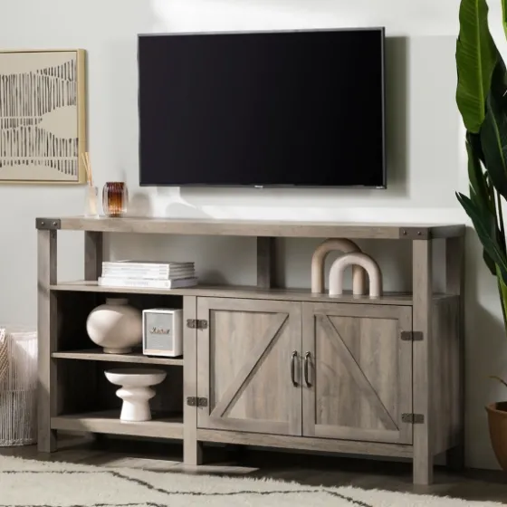 Highboy Barn Door Tv Stand-Kirkland's Home Clearance