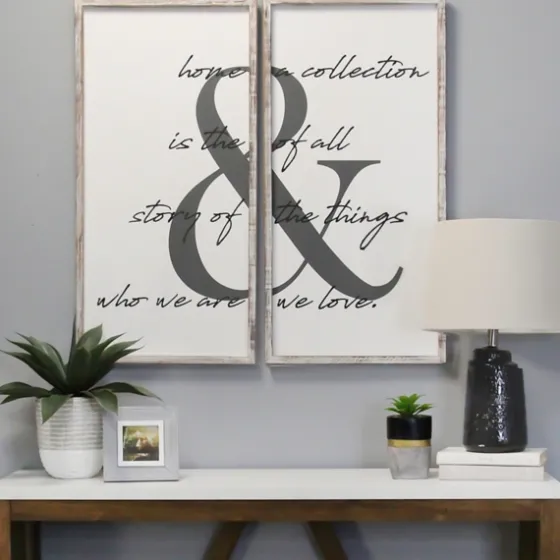 Home Is The Story Framed Wall Plaques, Set Of 2-Kirkland's Home Cheap