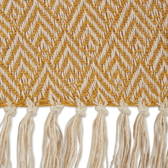 Honey Diamond Fringe Throw-Kirkland's Home Store