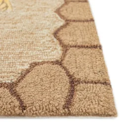 Honeycomb Bees Outdoor Area Rug, 5X7-Kirkland's Home Clearance