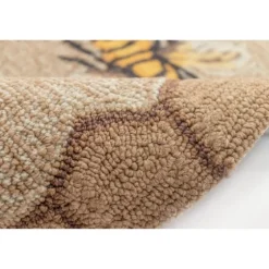 Honeycomb Bees Outdoor Area Rug, 5X7-Kirkland's Home Clearance