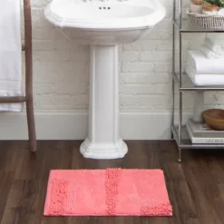 Hot Asymmetrical Cotton Bath Mat, 24 In.-Kirkland's Home Clearance
