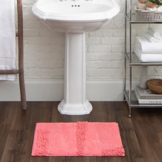 Hot Asymmetrical Cotton Bath Mat, 45 In.-Kirkland's Home Cheap