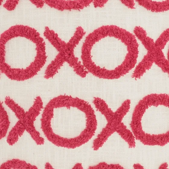 Hot Pink Tufted Xoxo Pillow-Kirkland's Home Discount