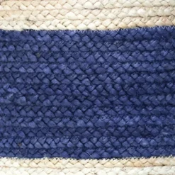 Indigo Bold Striped Jute Basket, 17 In.-Kirkland's Home Flash Sale