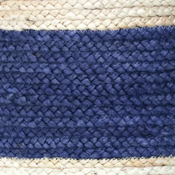 Indigo Bold Striped Jute Basket, 17 In.-Kirkland's Home Flash Sale