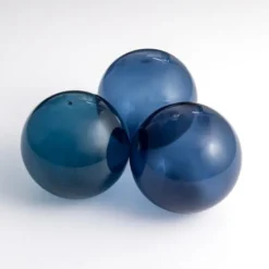 Indigo Glass Orbs, Set Of 3-Kirkland's Home Best Sale