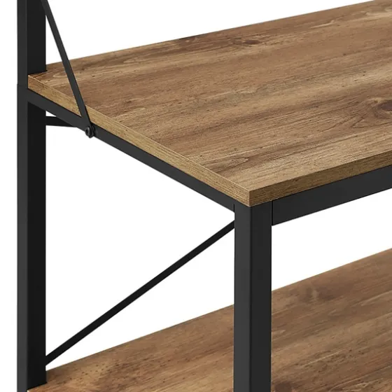 Industrial Metal And Barnwood Hall Tree-Kirkland's Home Flash Sale
