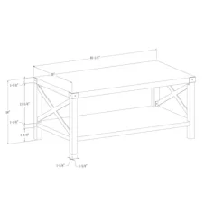 Industrial X-Frame Coffee Table-Kirkland's Home Flash Sale