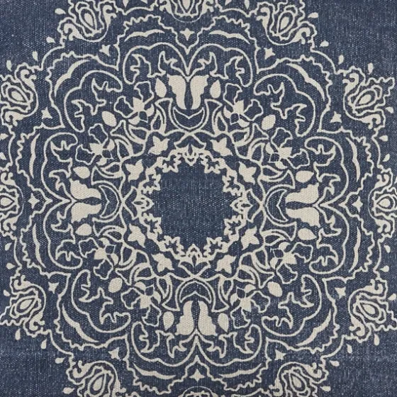 Intricate Medallion Navy And Cream Pillow-Kirkland's Home New