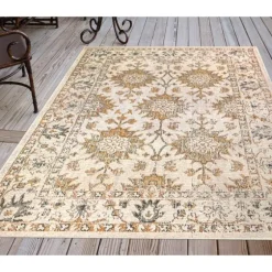 Irene Yellow Daffodil Outdoor Area Rug, 6X9-Kirkland's Home Best Sale
