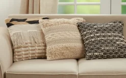 Ivory Boho Fringe Jute Pillow-Kirkland's Home Store