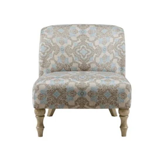 Ivory Medallion Wide Frame Slipper Accent Chair-Kirkland's Home Discount
