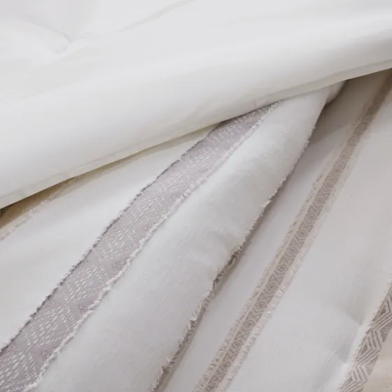 Jacquard Stripe 5-Pc. Cali King Comforter Set-Kirkland's Home Shop