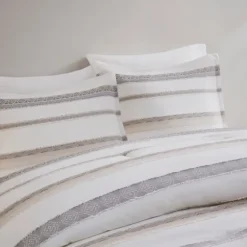 Jacquard Stripe 5-Pc. Full/Queen Comforter Set-Kirkland's Home Fashion