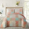 Jessica Simpson Coral Ikigai Queen Quilt Set-Kirkland's Home Sale