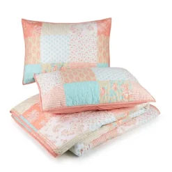 Jessica Simpson Coral Ikigai King Quilt Set-Kirkland's Home Clearance