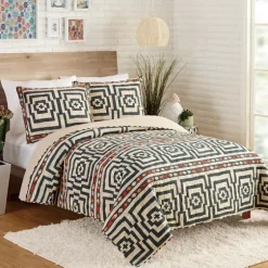 Justina Blakeney Black Hypnotic Queen Quilt Set-Kirkland's Home Discount