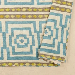 Justina Blakeney Blue Hypnotic Queen Quilt Set-Kirkland's Home Fashion