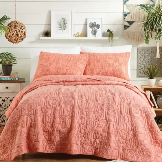 Justina Blakeney Blush Hamsa King Quilt Set-Kirkland's Home Discount