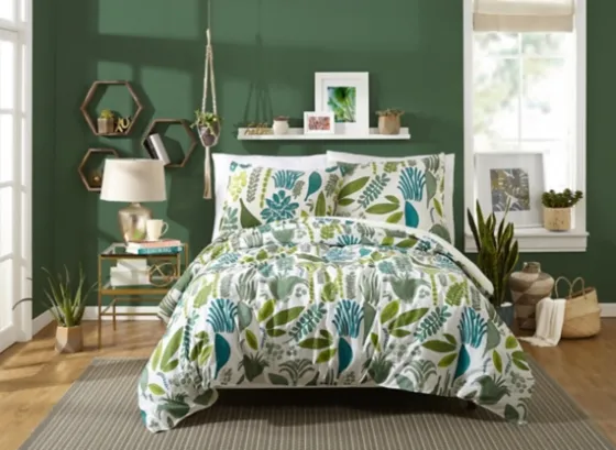 Justina Blakeney Green Jardin King Duvet Set-Kirkland's Home New