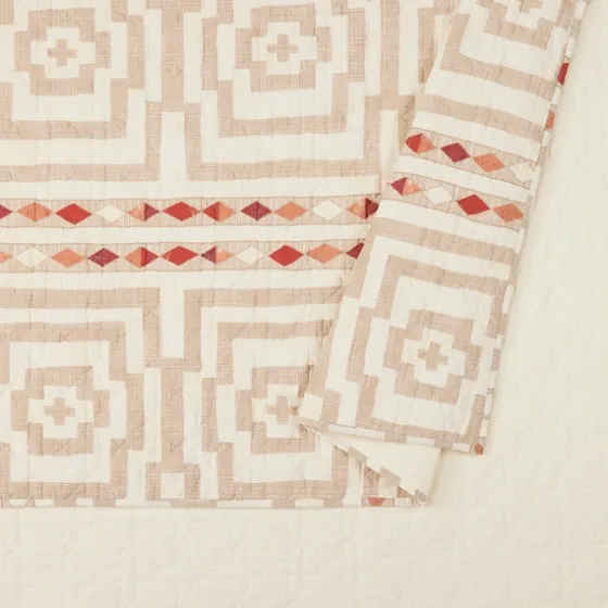 Justina Blakeney Yellow Hypnotic Queen Quilt Set-Kirkland's Home Sale