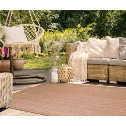Kaya Rust Gradient Indoor/Outdoor Area Rug, 4X7-Kirkland's Home Outlet