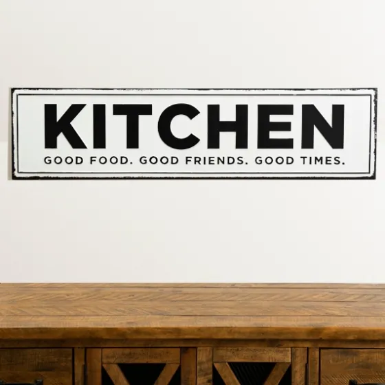 Kitchen Good Food Good Friends Good Times Plaque-Kirkland's Home Store