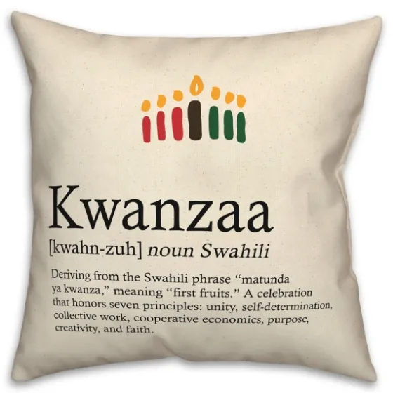 Kwanzaa Definition Decorative Throw Pillow-Kirkland's Home Best