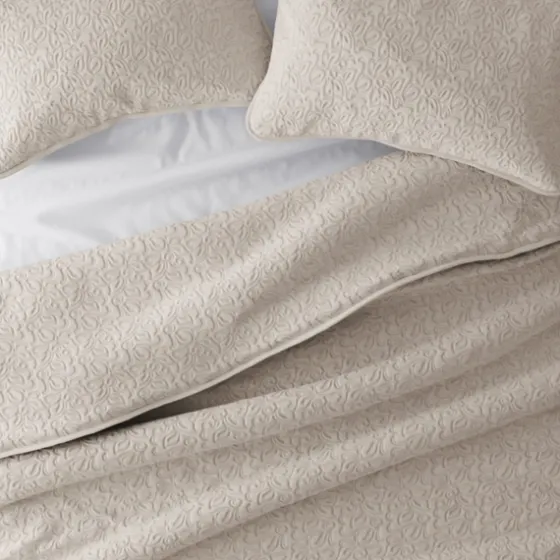 Latte Floral Stitch 3-Pc. King Quilt Set-Kirkland's Home Store