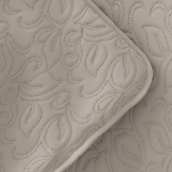 Latte Floral Stitch 3-Pc. Queen Quilt Set-Kirkland's Home Best Sale