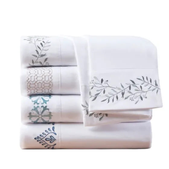 Leafy Vine Hem Microfiber 4-Pc. Full Sheet Set-Kirkland's Home Cheap