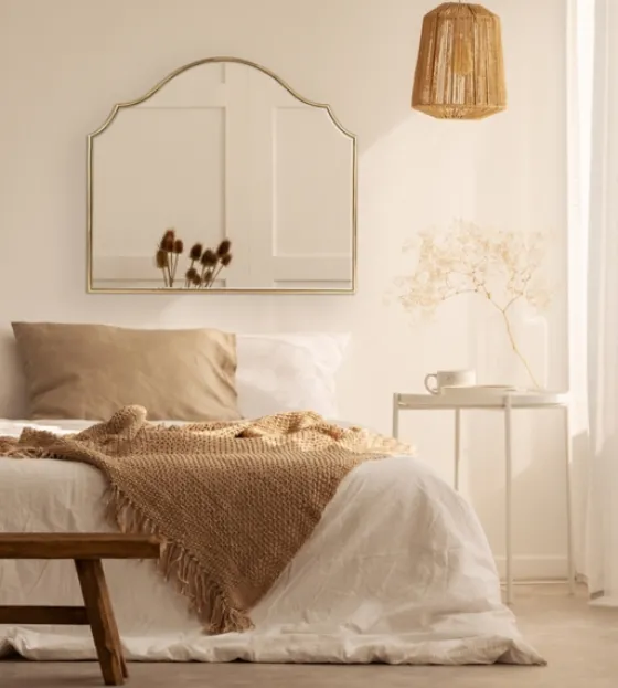 Leanna Gold Arched Frame Mirror-Kirkland's Home Fashion