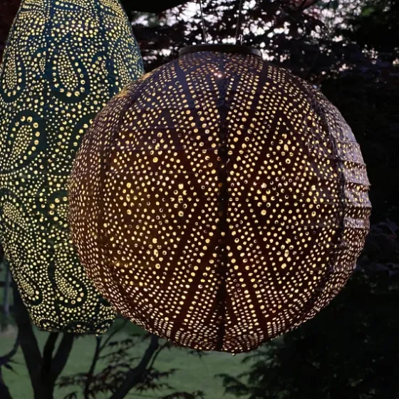 Led Round Copper Outdoor Hanging Lantern-Kirkland's Home Sale