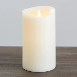 Led Soft Flame Pillar Candle, 5X9 In.-Kirkland's Home Outlet