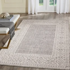 Leopard Border Outdoor Area Rug, 6X9-Kirkland's Home Shop