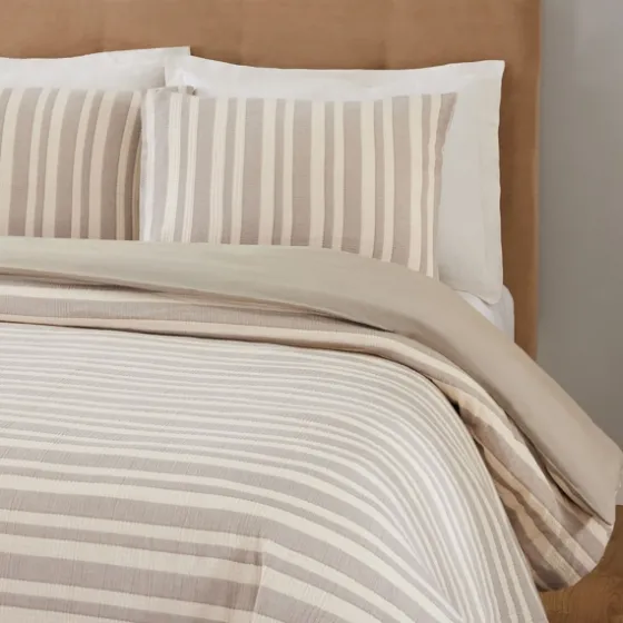 Liam Striped Full/Queen 3-Pc. Duvet Set-Kirkland's Home Cheap