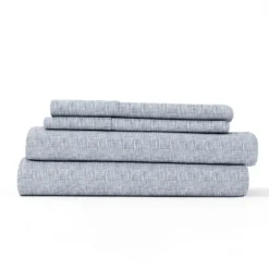Light Chambray 4-Pc. Full Bed Sheet Set-Kirkland's Home Clearance