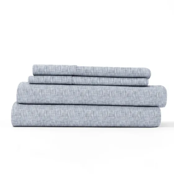 Light Chambray 4-Pc. Queen Bed Sheet Set-Kirkland's Home Shop