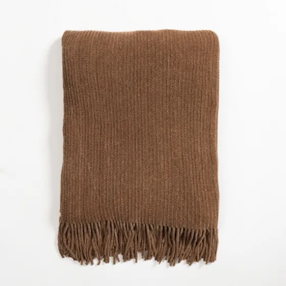 Light Chenille Ribbed Throw-Kirkland's Home Fashion